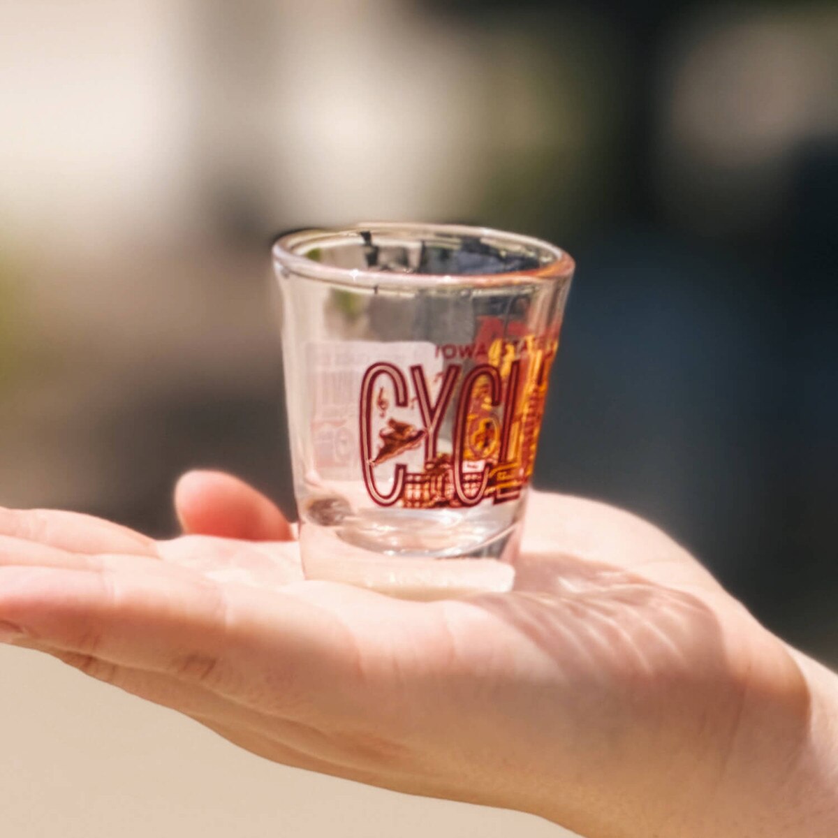 Iowa State Cyclones Doodles Ink shot glass 1-75-oz